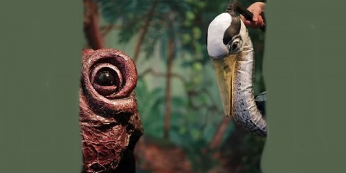 Le crapaud et l'oiseau, une fable contemporaine qui mêle théâtre et marionnettes