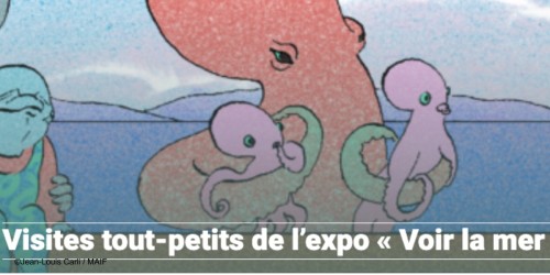 Au Maif social club, une visite de l’exposition « Voir la mer » adaptée aux tout-petits
